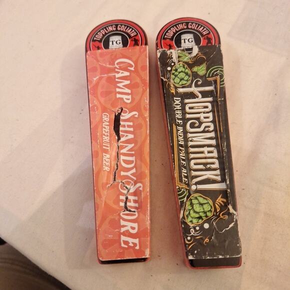 2 Toppling Goliath Brewing Co. POMPEII & Dorothys Beer Tap Bar Pub Handle - Picture 5 of 5